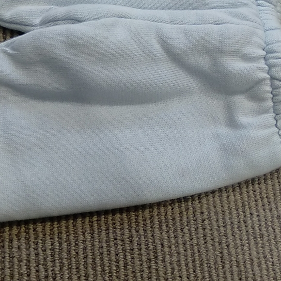 Moda baby 2 piece baby blue crochet detatchable hooded snowsuit - Picture 6 of 7